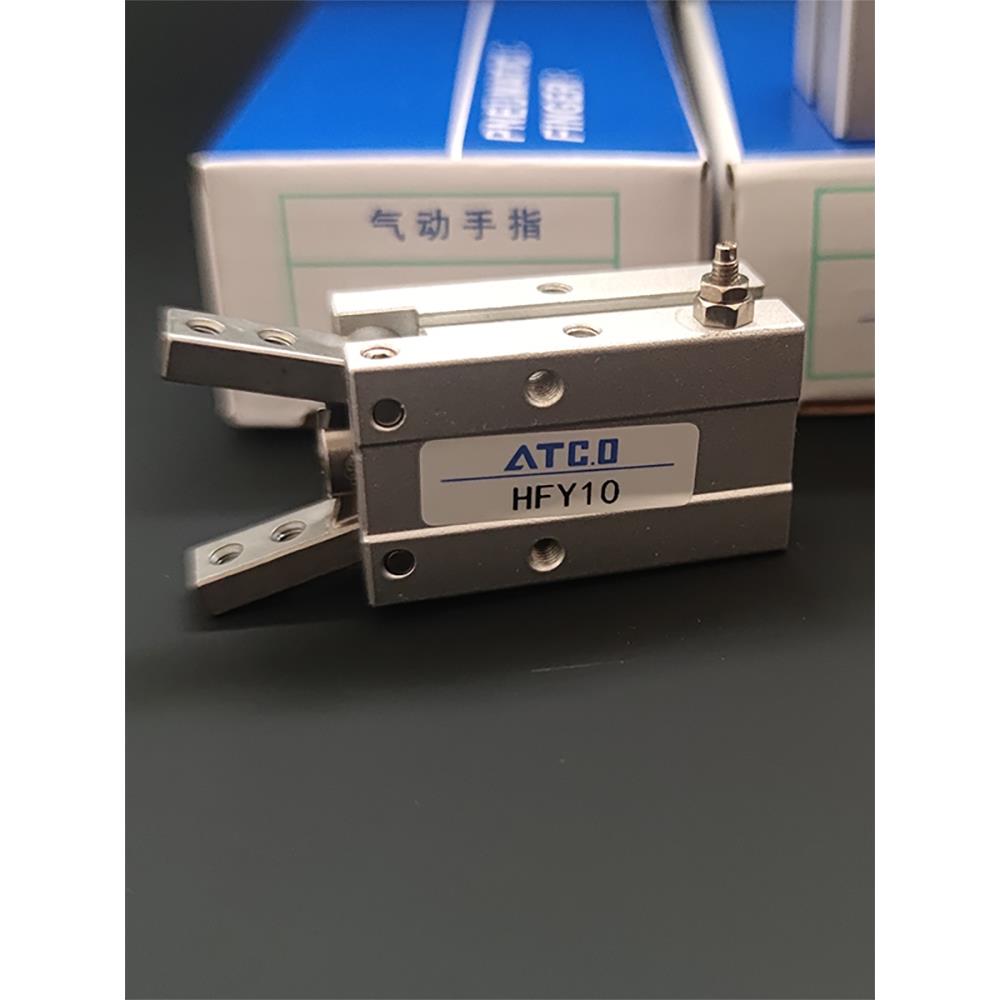 气动手指气缸Y型夹爪HFY HFTY6 10 16 20 25 32支点开闭 - 图0