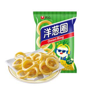 农心nongshim洋葱圈韩国零食童年回忆办公室小吃休闲膨化食品70g