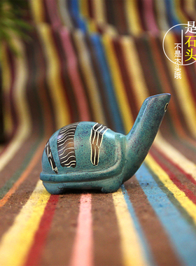 肯尼亚特产皂石创意摆件家居饰品乌龟工艺品装饰品招财摆件办公桌