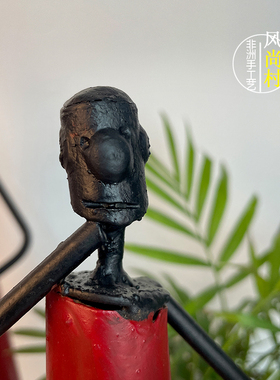 特价清仓复古工艺品铁艺高摆件马塞人艺术品博物摆件装饰品高级感
