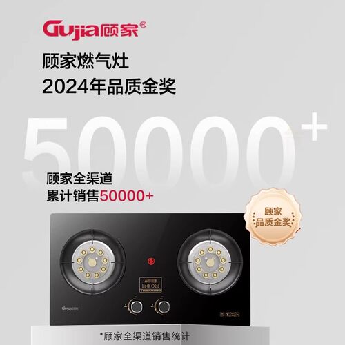 顾家燃气灶家用双灶天然气液化气嵌入式灶具2026新款猛火煤气灶 - 图0