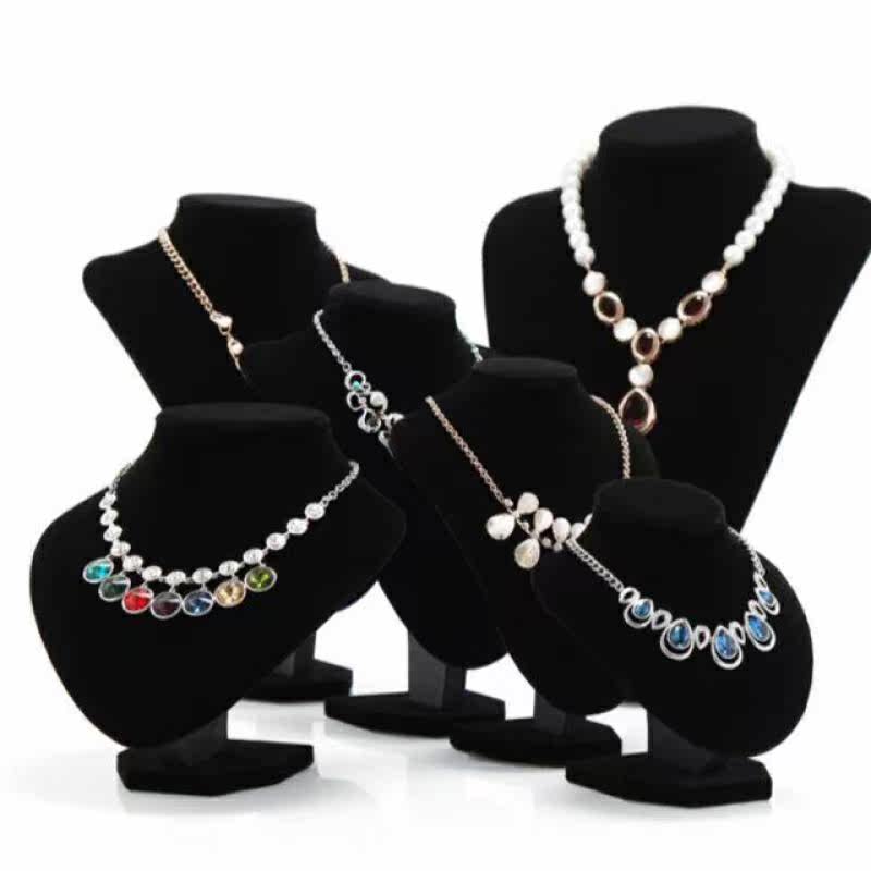 项链模特人像假脖子颈模玉器展示架 晶嘉悦项链