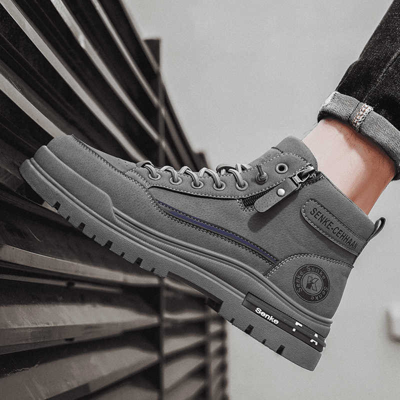 玟若男鞋旗舰店秋冬爆款帕拉鞋男士增高运动潮鞋软底高帮休闲鞋子,淘宝优惠券,粉丝福利购,淘宝优惠卷