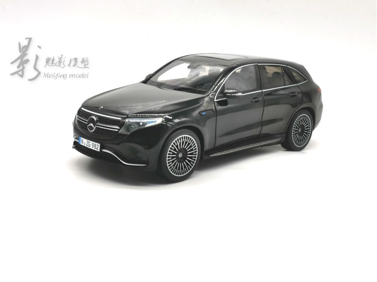 NZG 1:18 奔驰MB EQC 400 4 Matic纯电SUV 合金汽车模型 亮灯版 - 图1