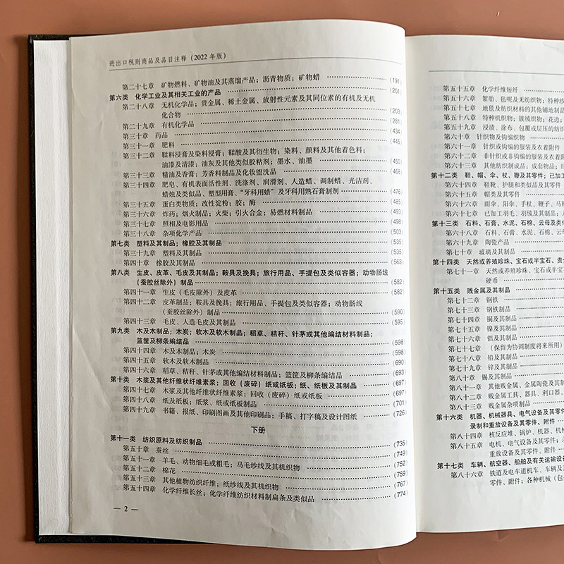 进出口税则商品及品目注释【全新正版现货】海关出版社书样仅供参考海关编码书品目注释海关进出口税则_虎窝淘