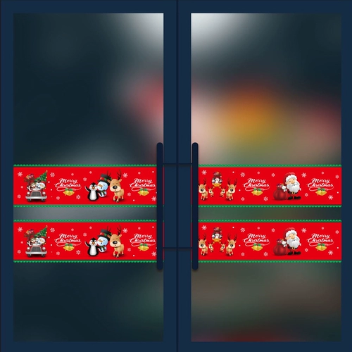 Рождественский декор, стеклянная оконная наклейка, подвеска для пожилых людей, со снежинками