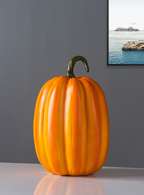 简约现代创意南瓜工艺品摆件北欧雕塑办I公室家居客厅艺术品装饰