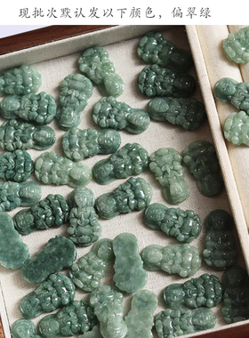 天然翡翠观音佛项链男女通用礼物