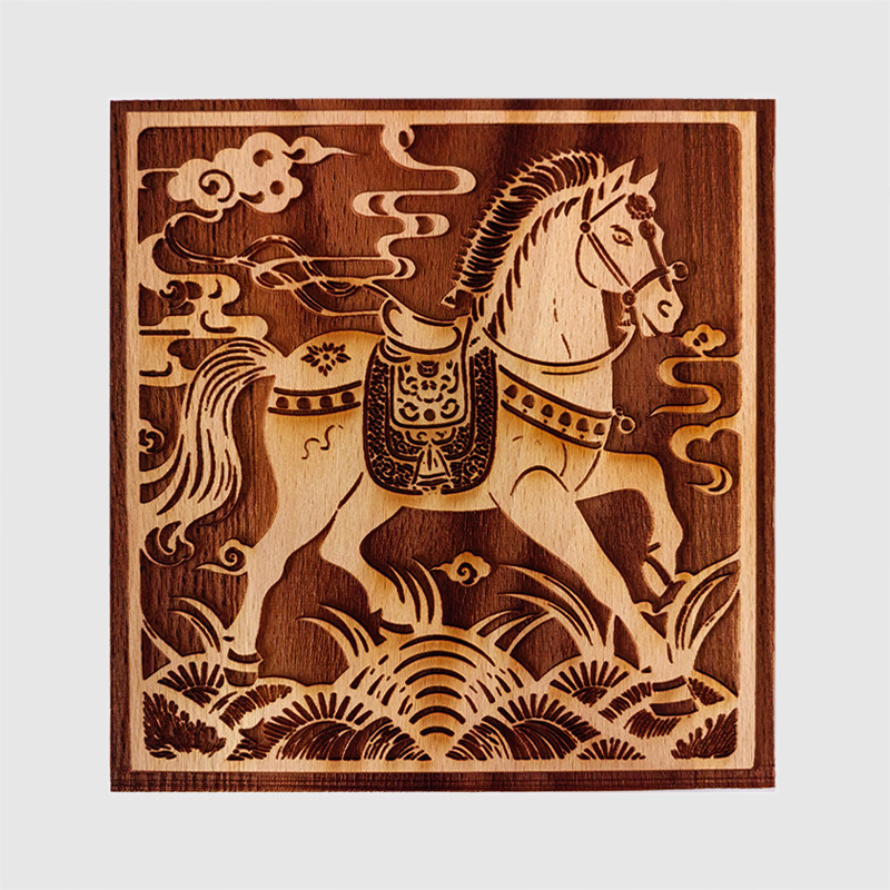 马年系列年画拓印木版画 民俗儿童手工印刷活动阳刻拓印木雕板画,淘宝优惠券,粉丝福利购,淘宝优惠卷