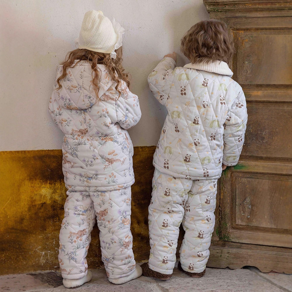 冬季特厚儿童新品三层加厚夹棉睡衣男童家居服可外穿保暖一套过冬,淘宝优惠券,粉丝福利购,淘宝优惠卷