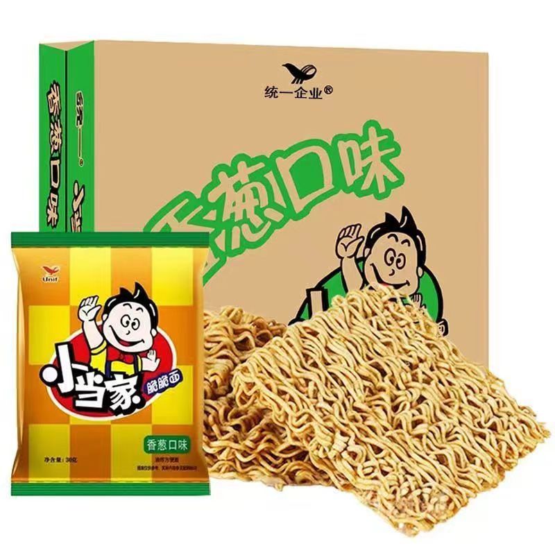 统一小当家葱香味干脆面升级版脆脆面香葱味干吃面方便面80后零食-图0