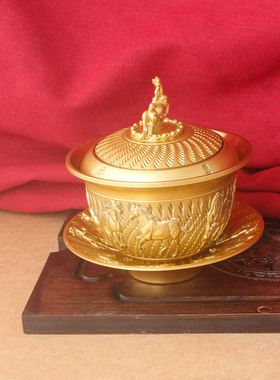 福马转转茶壶生肖马收藏装饰品