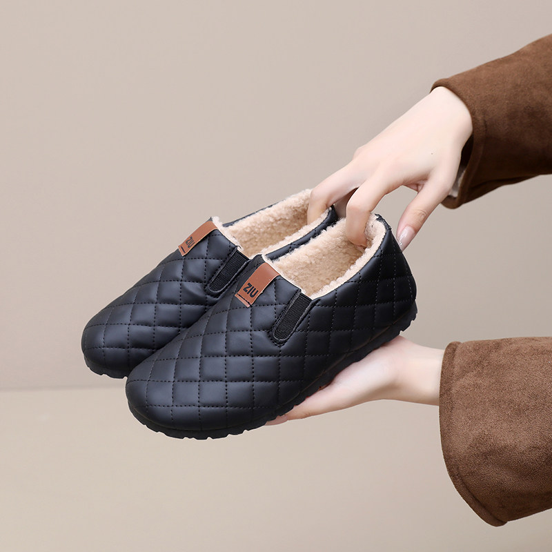 老北京布鞋女棉鞋加绒冬季保暖百搭休闲鞋豆豆鞋一脚蹬妈妈鞋防滑,淘宝优惠券,粉丝福利购,淘宝优惠卷