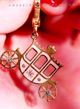 成人童话 No.2 今晚12点，我等你｜外贸出口原单 彩釉镀金挂坠