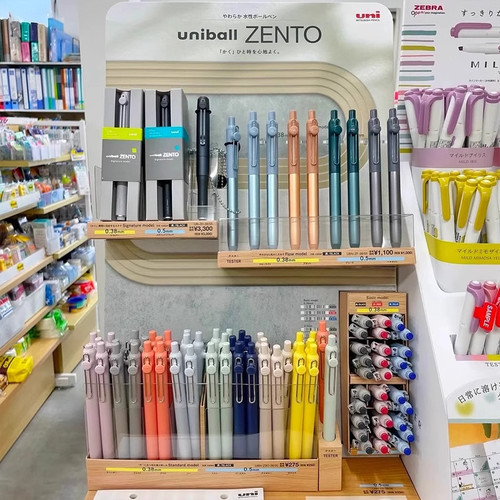日本三菱ZENTO限定uniball小浓芯新型油墨UBN-ZSC中性笔轻盈笔杆 - 图0
