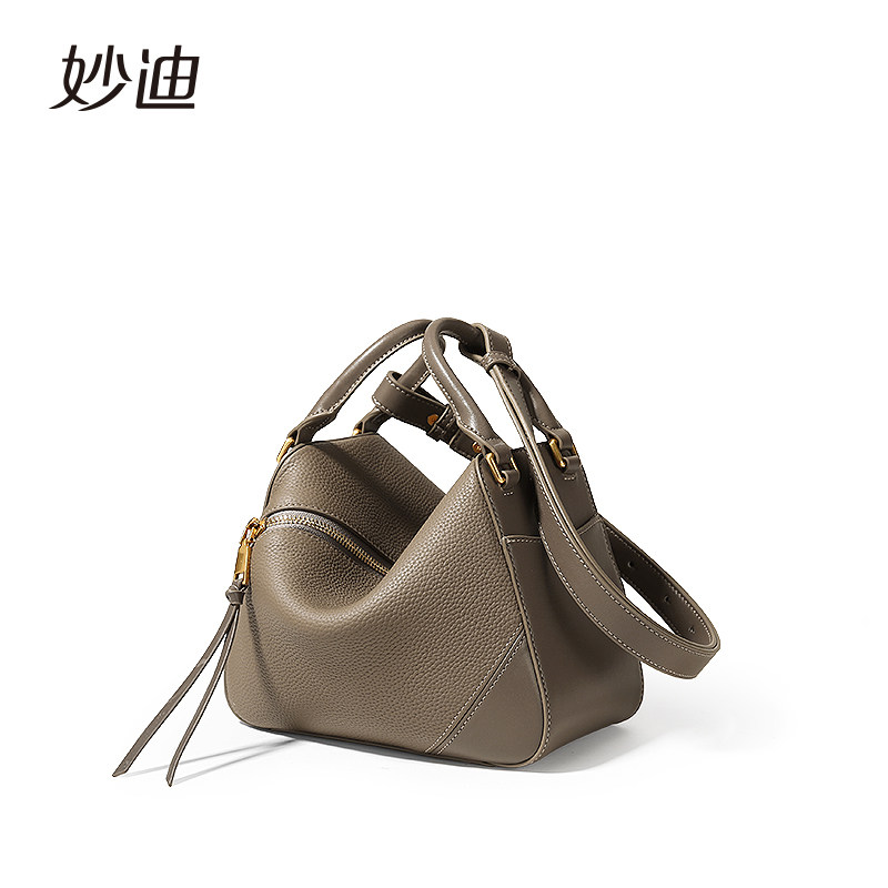 mood妙迪2021秋冬新款真皮斜挎包包 妙迪箱包女士包袋