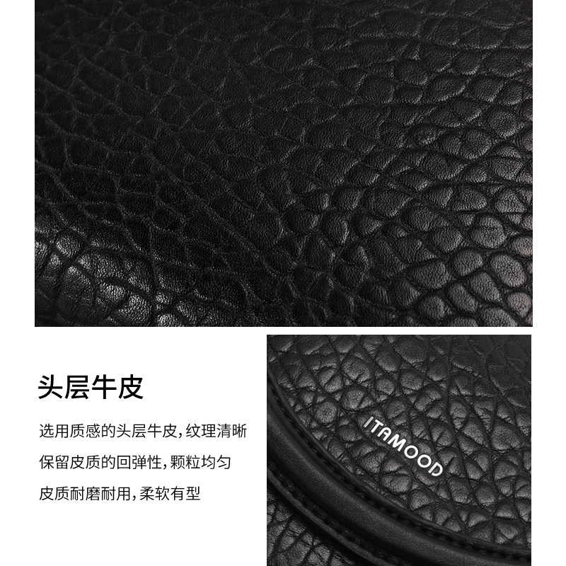 妙迪2022春夏新款泡泡纹感斜挎包包 妙迪箱包马鞍包