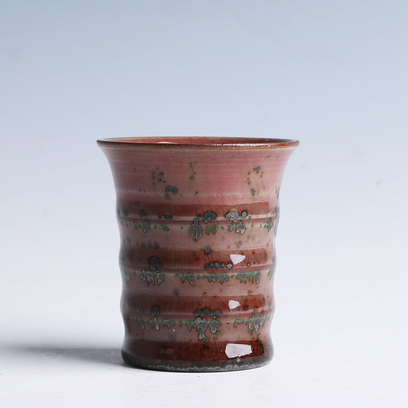 钧窑钧瓷炭烧结晶炫纹高升杯杯原矿手工创意压手杯主人杯茶盏,淘宝优惠券,粉丝福利购,淘宝优惠卷