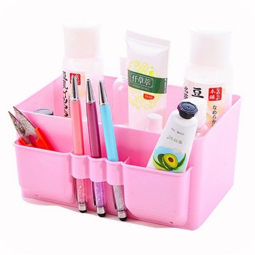 Вместительная и большая пластиковая коробка для хранения, водонепроницаемая коробка для косметики