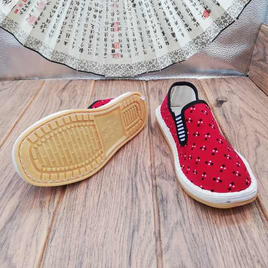Pure cloth sole children's handmade cloth shoes toddler shoes