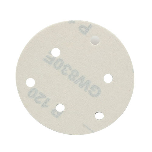 WEILISI威力士圆盘砂纸拉绒片自粘式砂盘植绒砂纸片125MM5寸6孔 - 图2