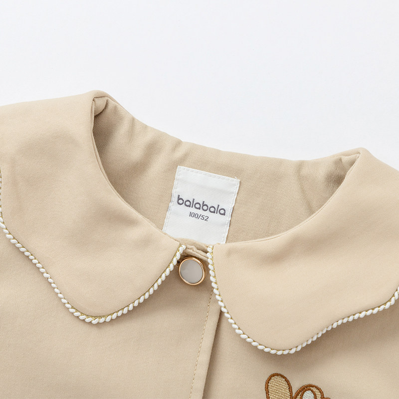 巴拉巴拉女童风衣小童宝宝外套春秋季装新款童装儿童洋气大衣女孩,淘宝优惠券,粉丝福利购,淘宝优惠卷