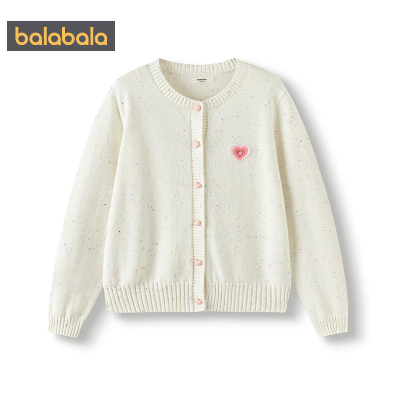 巴拉巴拉女童针织衫外套中大童开衫毛衣春秋款童装儿童上衣宝宝潮,淘宝优惠券,粉丝福利购,淘宝优惠卷