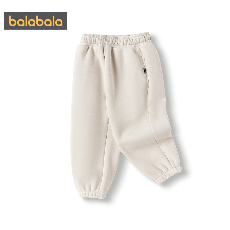 巴拉巴拉男童女童运动裤儿童加绒裤子秋冬季新款中大童宝宝长裤厚,淘宝优惠券,粉丝福利购,淘宝优惠卷