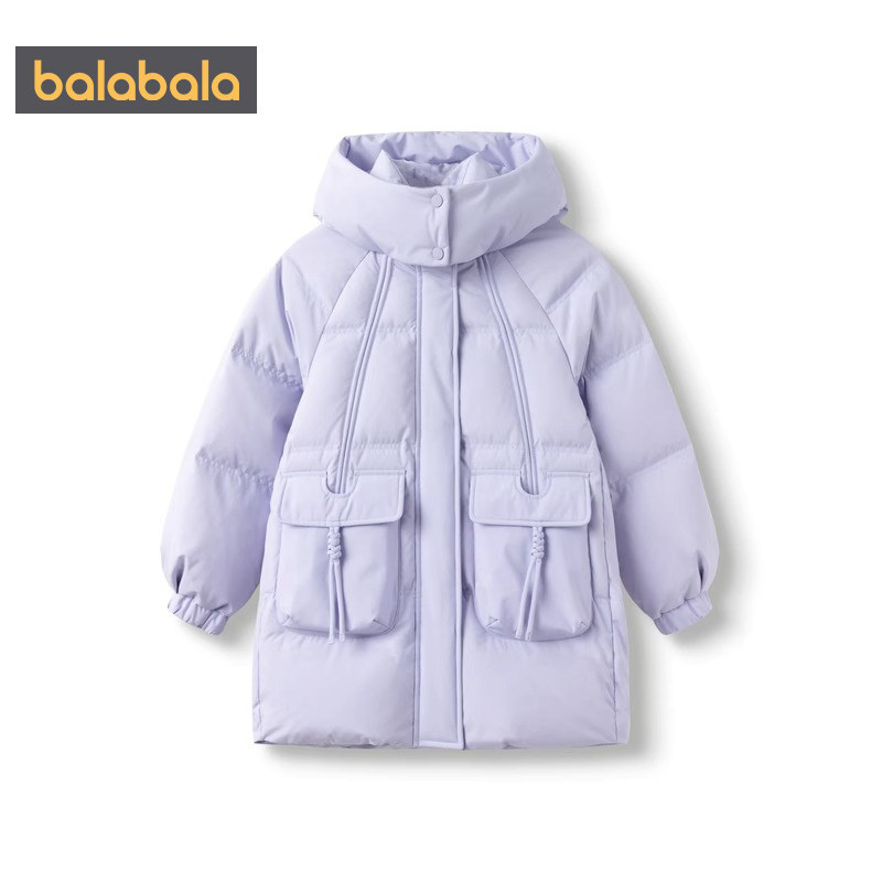 巴拉巴拉女童羽绒服大童宝宝中长款加厚外套冬装新款童装儿童洋气,淘宝优惠券,粉丝福利购,淘宝优惠卷