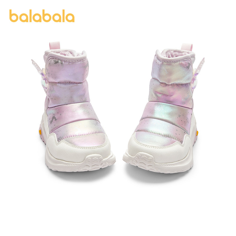 巴拉巴拉女童雪地靴中大童棉靴儿童加绒靴子冬季新款童鞋宝宝鞋子,淘宝优惠券,粉丝福利购,淘宝优惠卷
