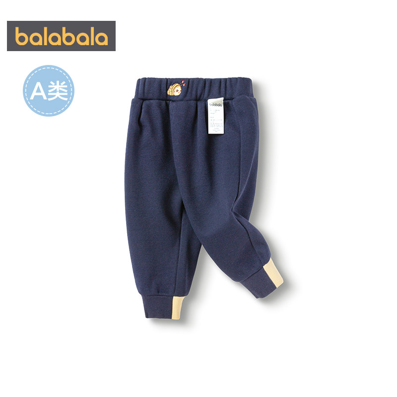 巴拉巴拉宝宝加绒裤子婴儿长裤秋冬季新款童装男童女童运动裤厚小,淘宝优惠券,粉丝福利购,淘宝优惠卷