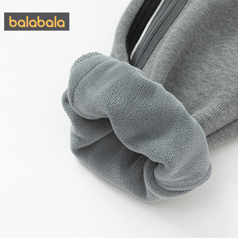 巴拉巴拉男童运动卫裤中大童宝宝加绒裤子秋冬季新款儿童休闲长裤,淘宝优惠券,粉丝福利购,淘宝优惠卷