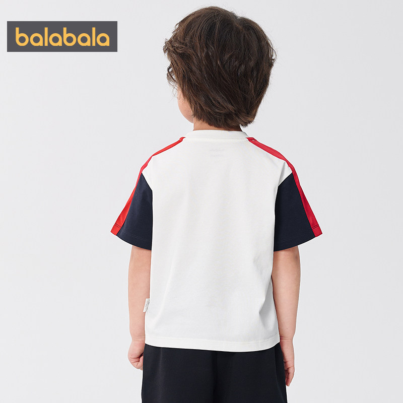 【奥特曼IP商场同款】巴拉巴拉男童短袖T恤宝宝白色上衣夏季儿童5,淘宝优惠券,粉丝福利购,淘宝优惠卷