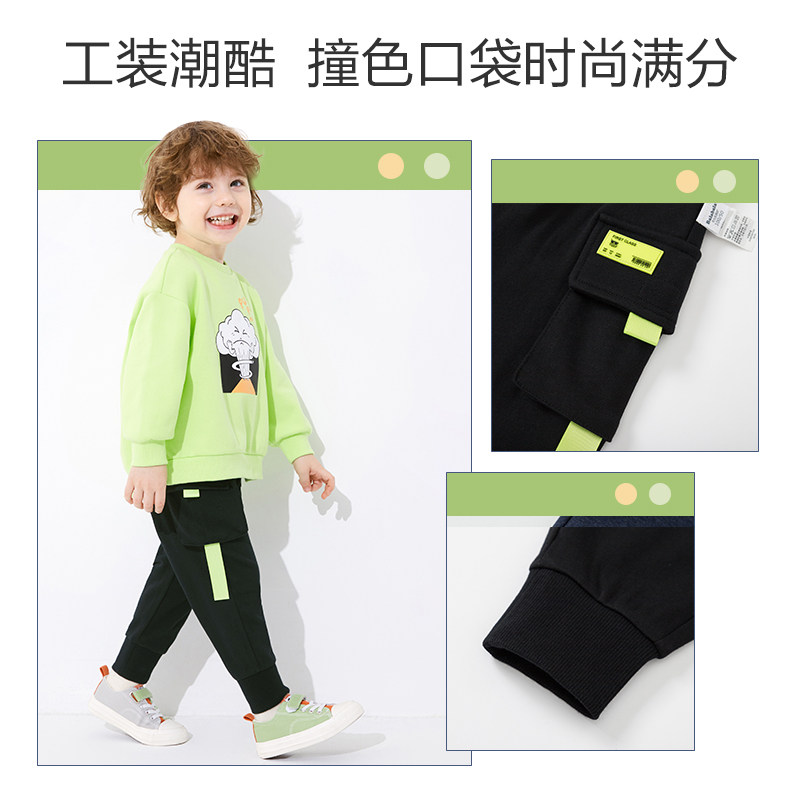 巴拉巴拉小童儿童工装裤男童裤子 巴拉巴拉裕伟裤子