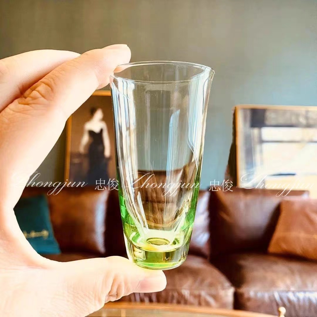 忠俊比利时纯元 射机师盒作款红酒杯 槟杯  健康原生料绿色非喷色 - 图3