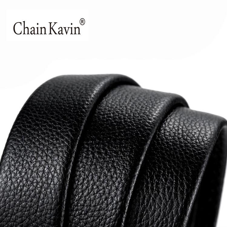 3.5CM 正品ChainKavin皮带男真皮自动扣耐用裤带不带头荔枝纹带身_Chain Kavin自营店_服饰配件/皮带/帽子/围巾-第2张图片-提都小院