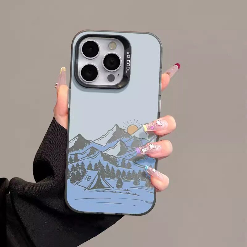 雪山日出适用苹果手机壳17Air16promax小米15情侣iphone14华为mate80propura90荣耀vivo红米k90一加opporeno