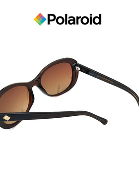 正品Polaroid宝丽来偏光太阳镜女士轻型墨镜P8206黑镜架蓝片