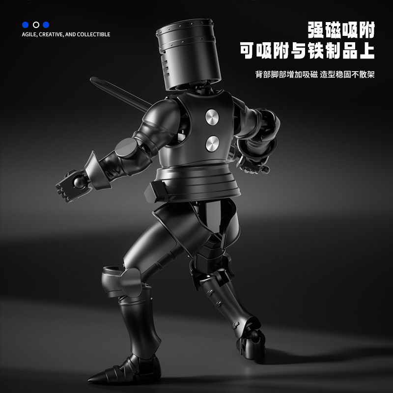 定制解压第五代3d打印关节人偶磁吸多关节可动diy手办 拼装模型 - 图1