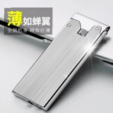 Латунная классическая ультратонкая креативная зажигалка, подарок на день рождения