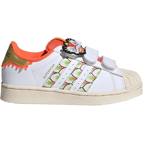 Adidas 阿迪达斯 三叶草 儿童经典魔术贴贝壳头休闲鞋板鞋 IF4328 - 图3