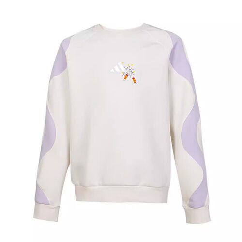 Adidas 阿迪达斯童装 女儿童运动休闲保暖圆领套头衫卫衣 JM5840 - 图3