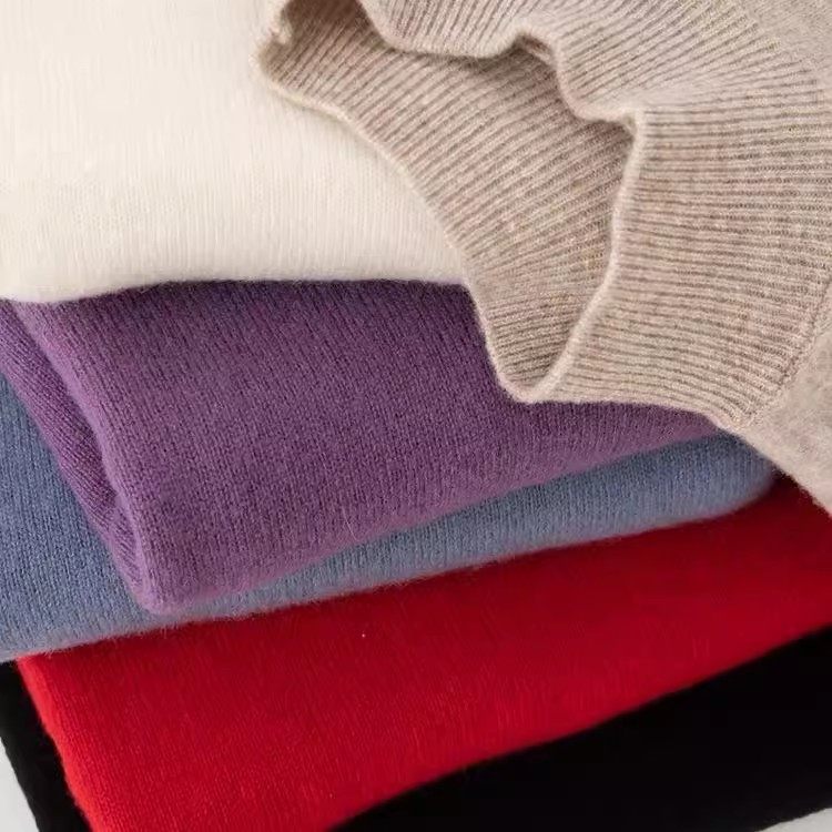 半高领针织女加厚打底毛衣套头百搭羊毛针织衫秋冬款