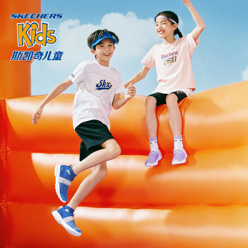 skechers斯凯奇儿童春透气大童鞋子 skechers童鞋运动鞋