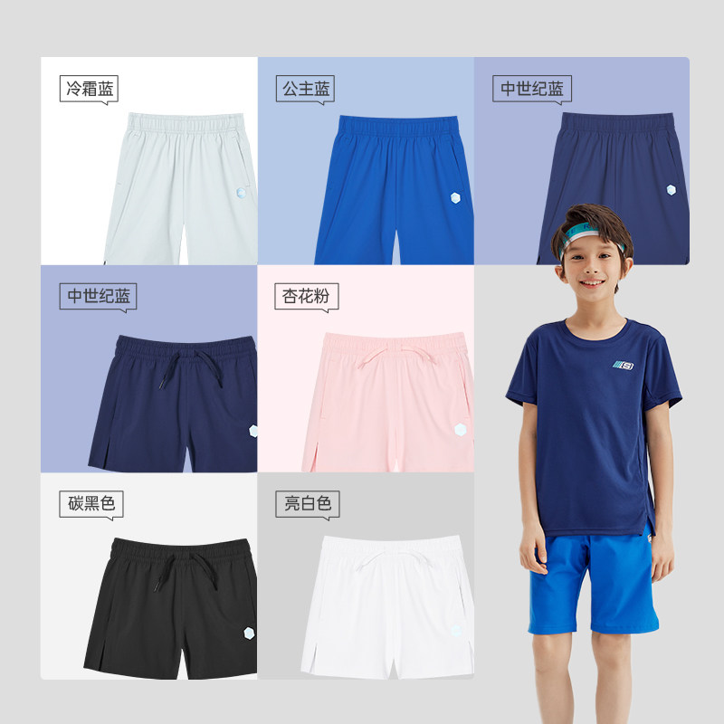 斯凯奇速干科技儿童短裤夏季运动裤 skechers童鞋裤子