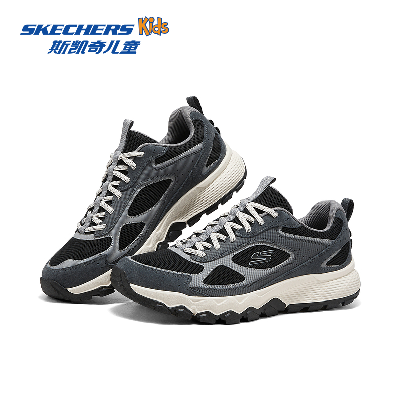 斯凯奇男士复古户外登山鞋徒步鞋舒适休闲轻质减震耐磨防滑耐磨 - 图1