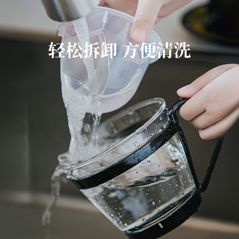 iwaki怡万家玻璃茶壶茶叶罐功夫茶具家用手作泡茶壶带滤网