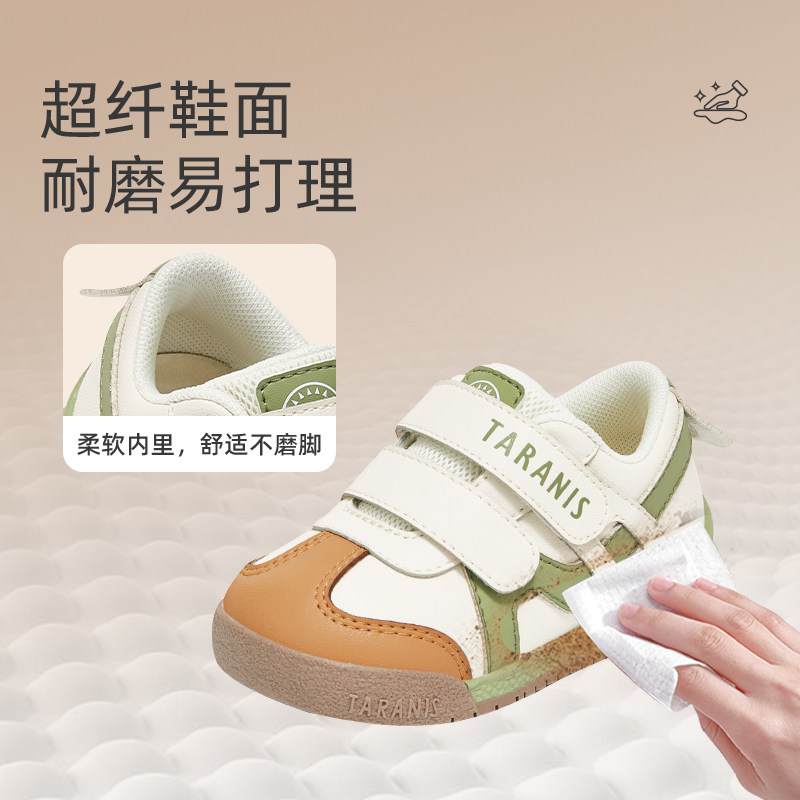 泰兰尼斯学步鞋男宝宝秋冬新款童鞋软底鞋子女童机能鞋防滑面包鞋