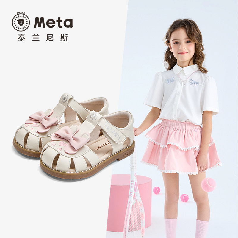夏季新款女童公主鞋meta儿童凉鞋皮鞋
