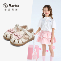 夏季新款女童公主鞋meta儿童凉鞋皮鞋